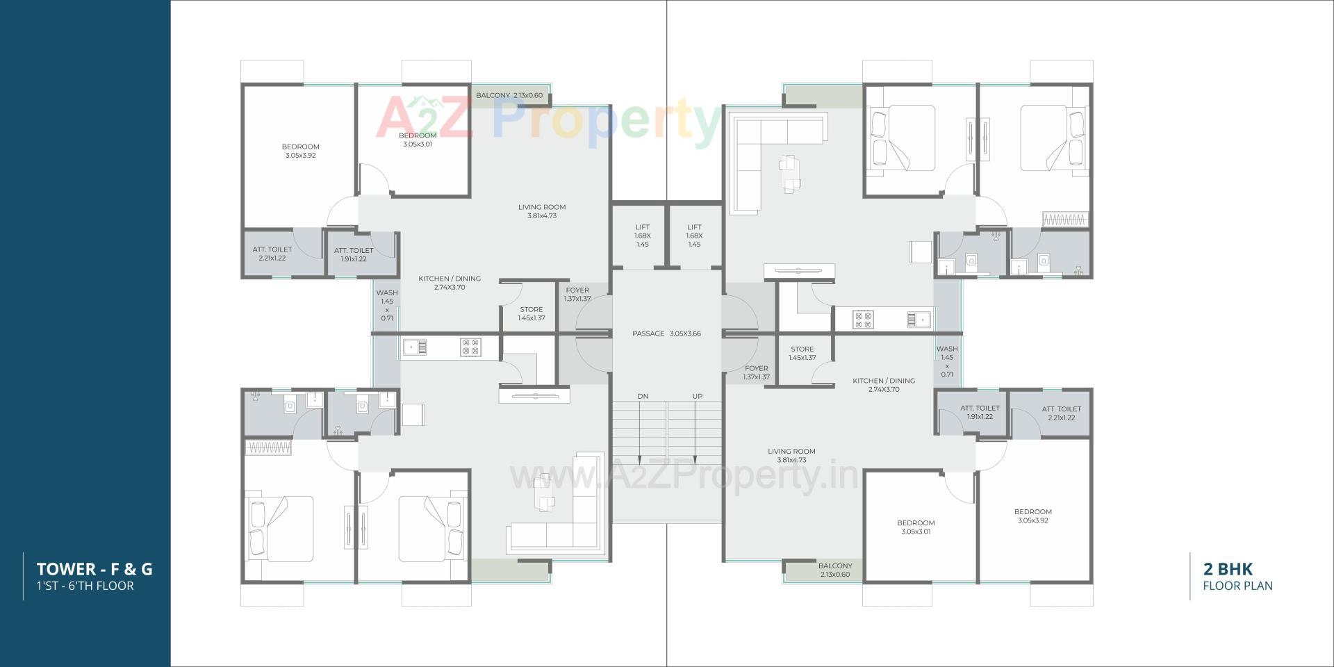 Layout of real estate project Pushpak Skyline located at Tarsali, Vadodara, Gujarat