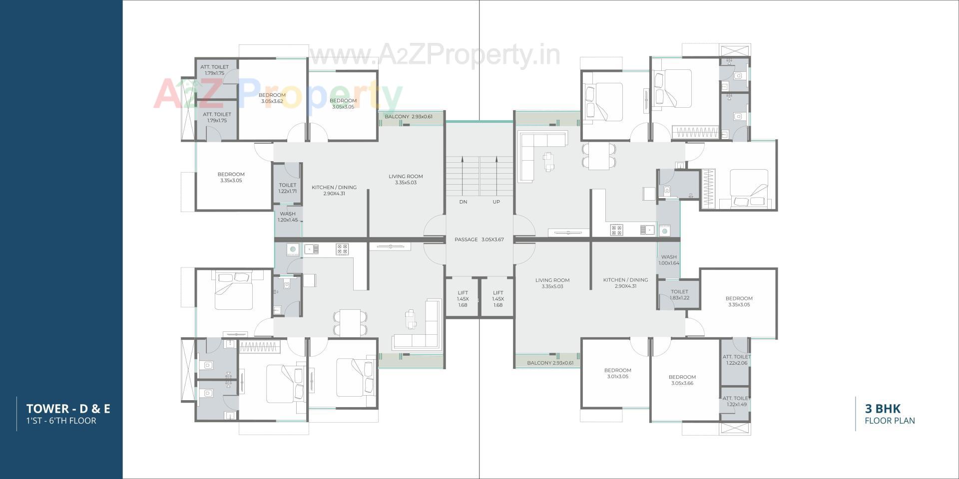 Layout of real estate project Pushpak Skyline located at Tarsali, Vadodara, Gujarat