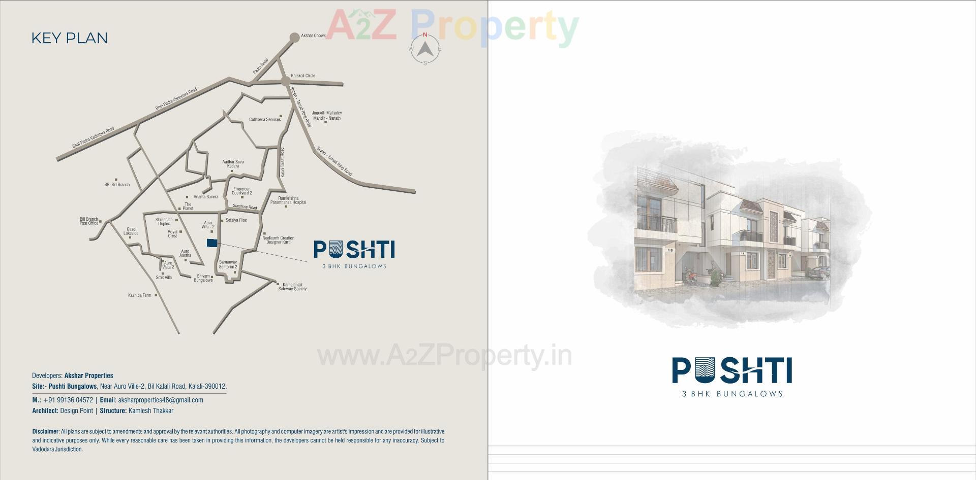  of real estate project Pushti Bungalows located at Kalali, Vadodara, Gujarat