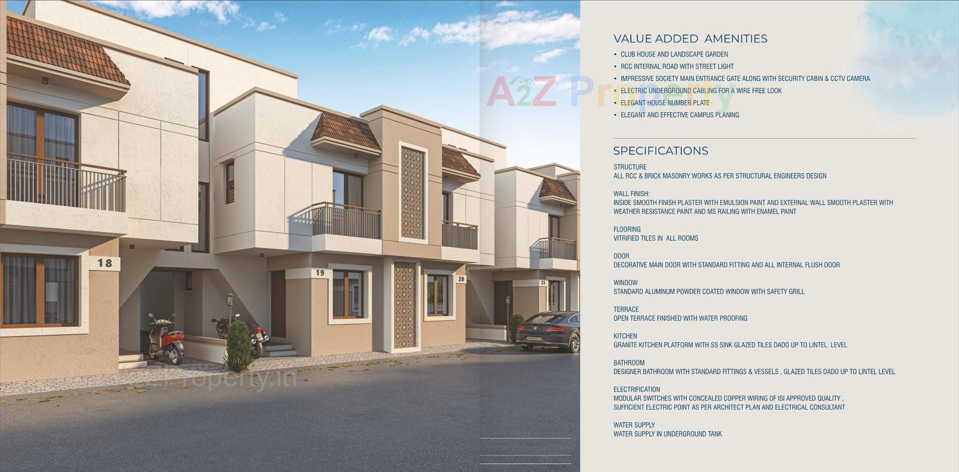  of real estate project Pushti Bungalows located at Kalali, Vadodara, Gujarat