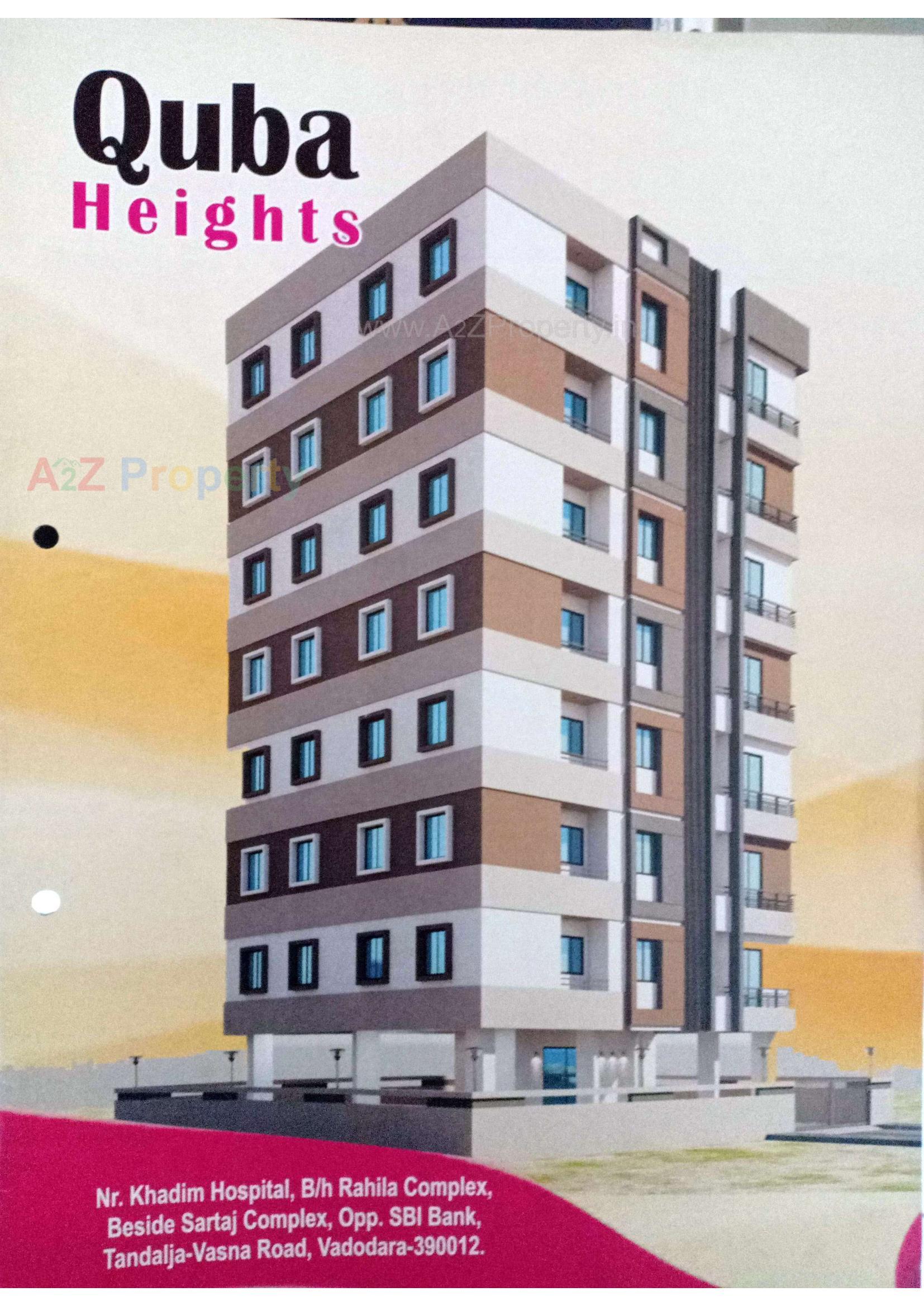 3D Elevation of real estate project Quba Heights located at Tandaliya, Vadodara, Gujarat
