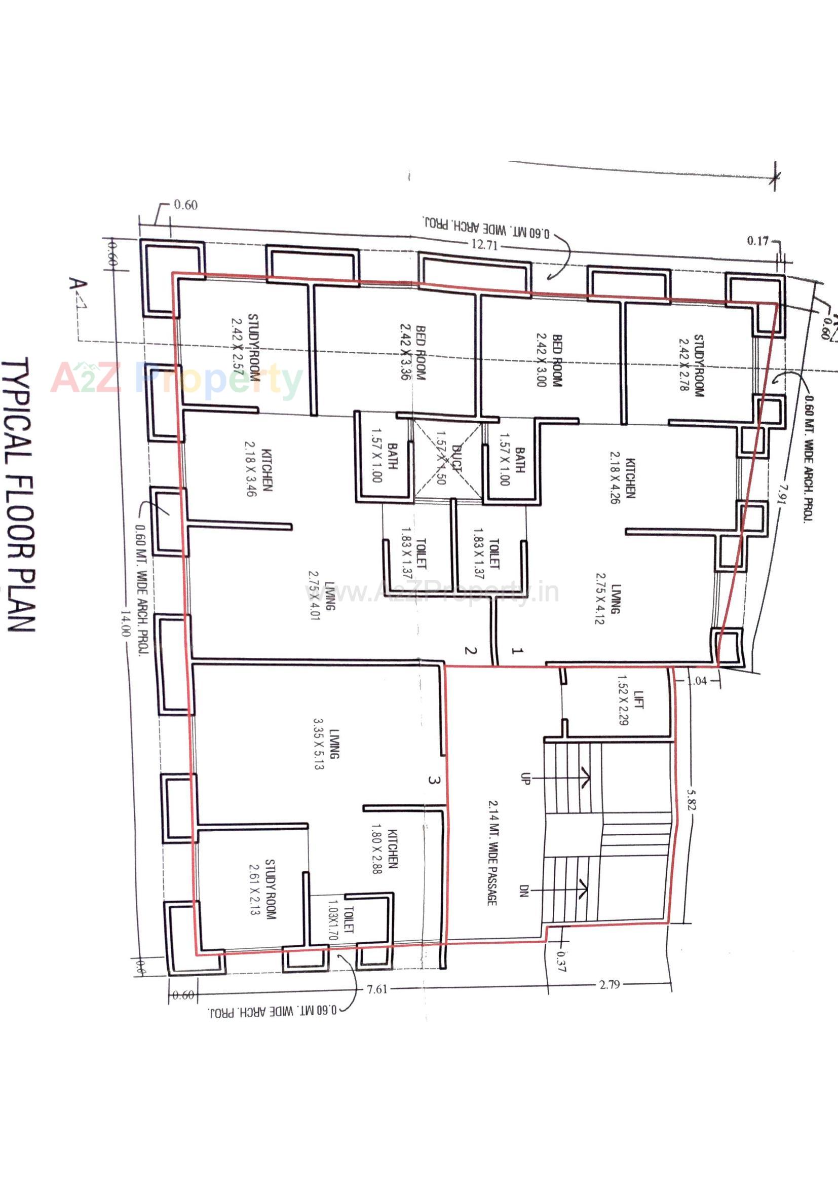 Layout of real estate project Quba Heights located at Tandaliya, Vadodara, Gujarat