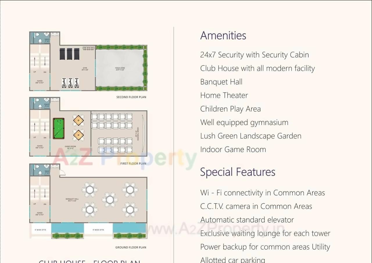 Layout of real estate project Raama Elina Raama Esquire located at Gotri, Vadodara, Gujarat