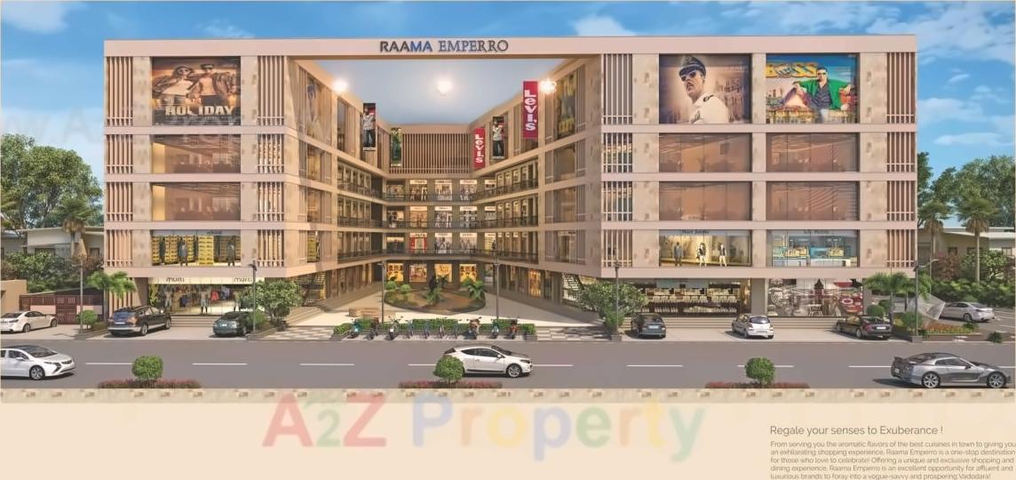 3D Elevation of real estate project Raama Emperro located at Manjalpur, Vadodara, Gujarat