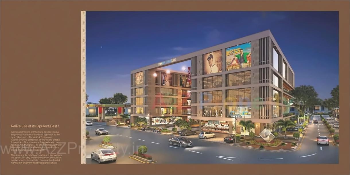 3D Elevation of real estate project Raama Emperro located at Manjalpur, Vadodara, Gujarat