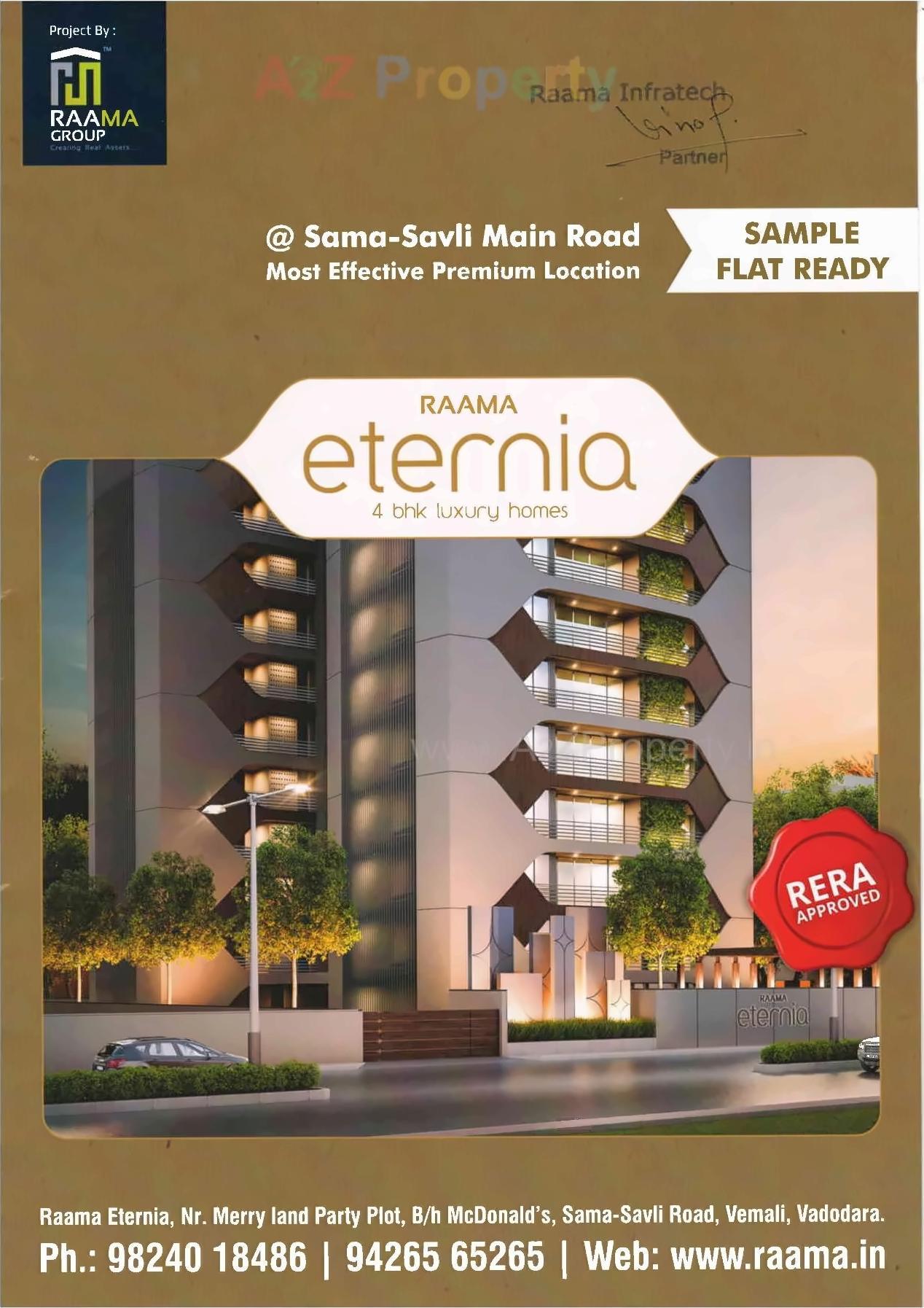 3D Elevation of real estate project Raama Eternia located at Vemali, Vadodara, Gujarat