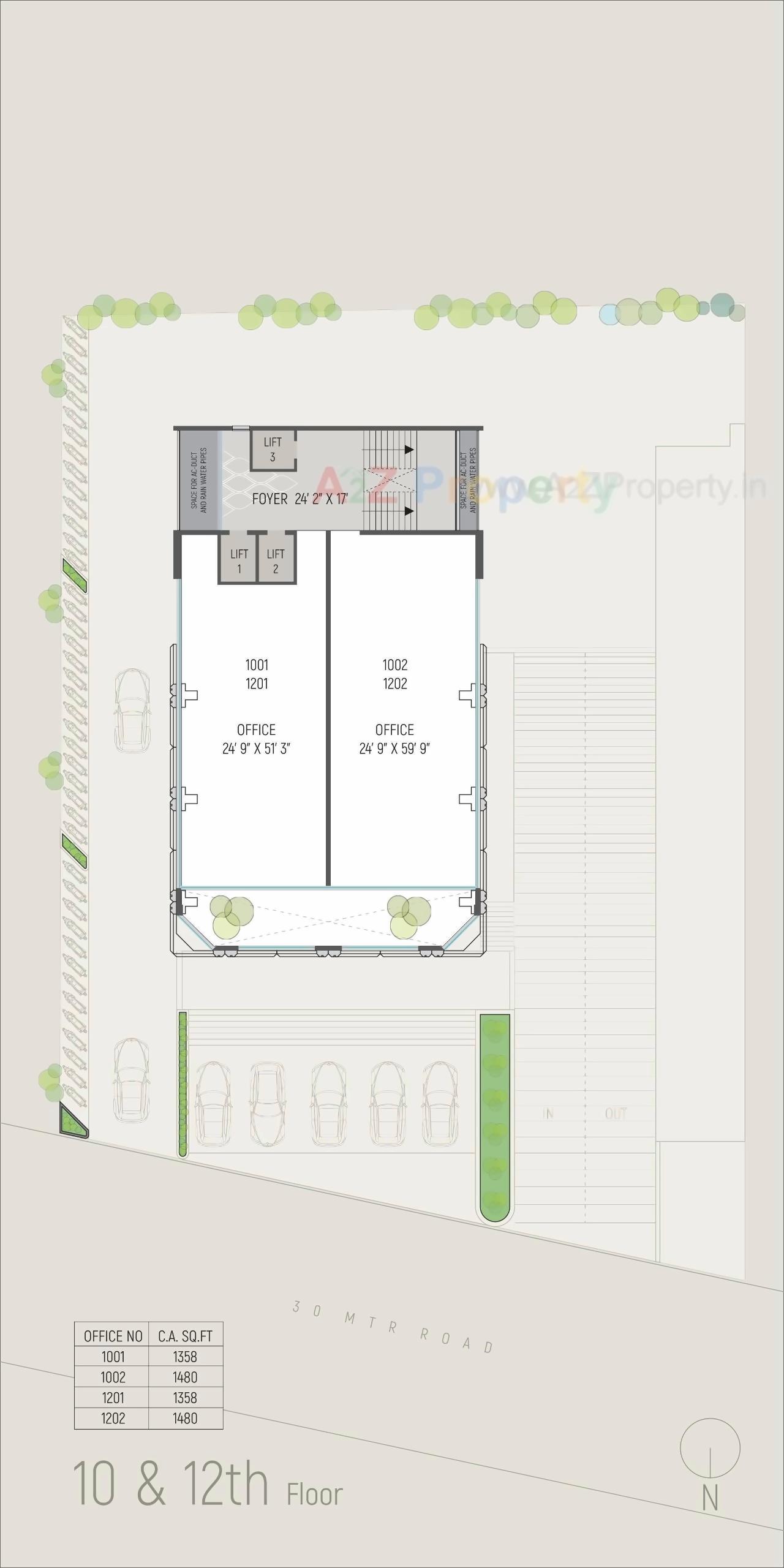 Layout of real estate project Raama Even located at Sevasi, Vadodara, Gujarat