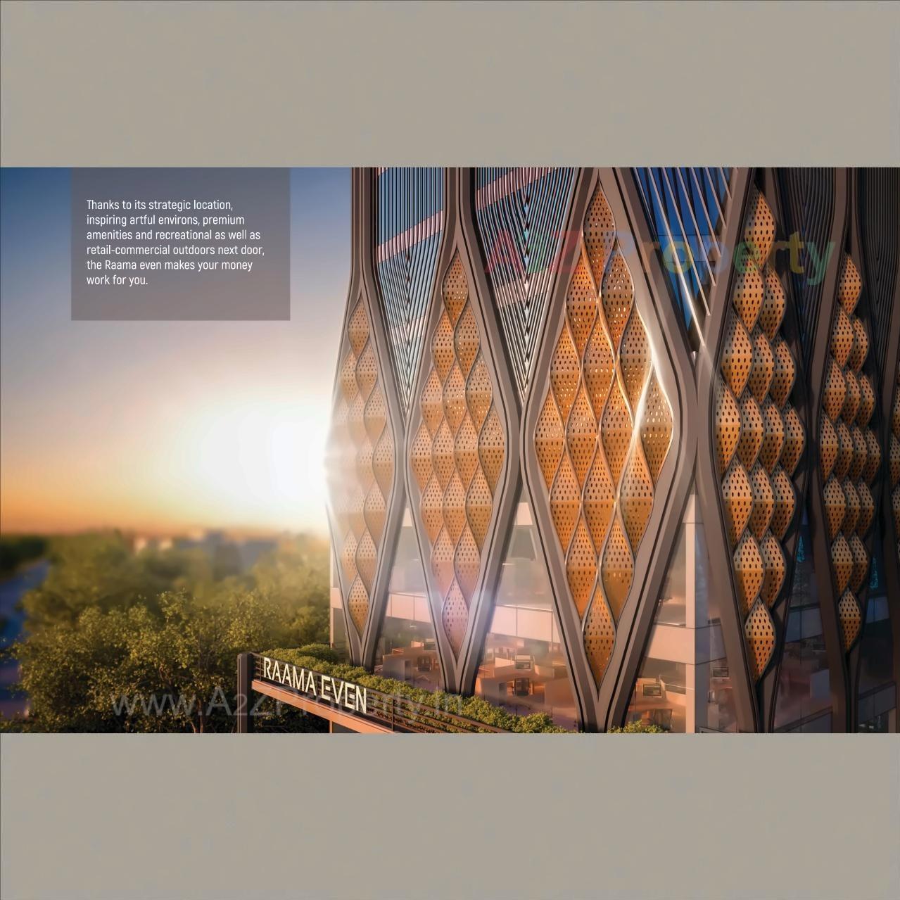 3D Elevation of real estate project Raama Even located at Sevasi, Vadodara, Gujarat