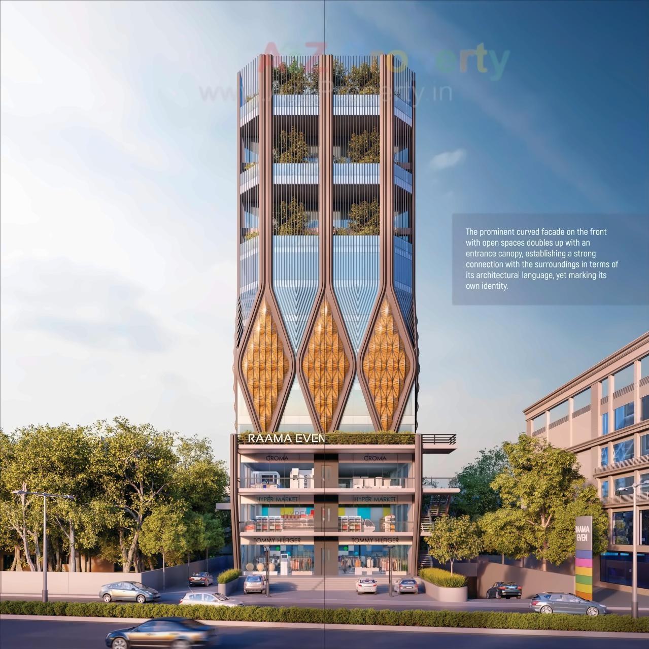 3D Elevation of real estate project Raama Even located at Sevasi, Vadodara, Gujarat