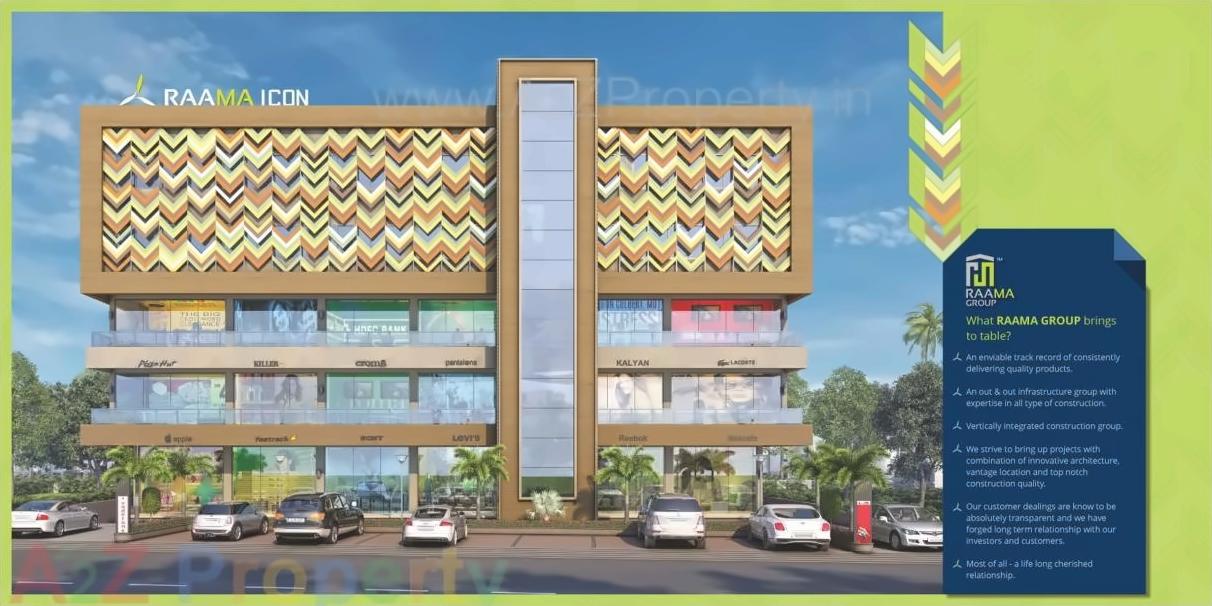 3D Elevation of real estate project Raama Icon located at Gotri, Vadodara, Gujarat