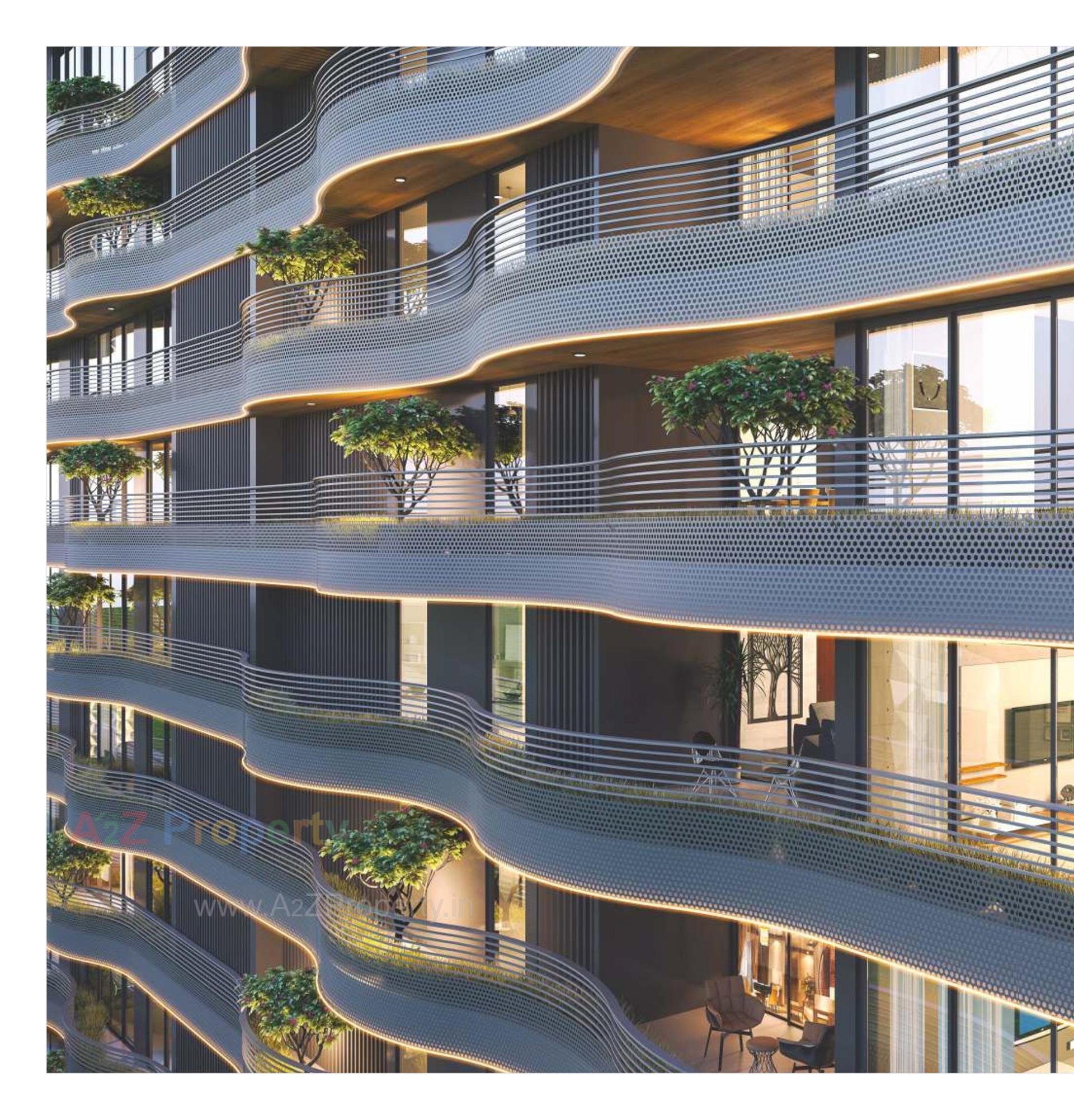 3D Elevation of real estate project Raama Palacio Ii located at Vadodara, Vadodara, Gujarat