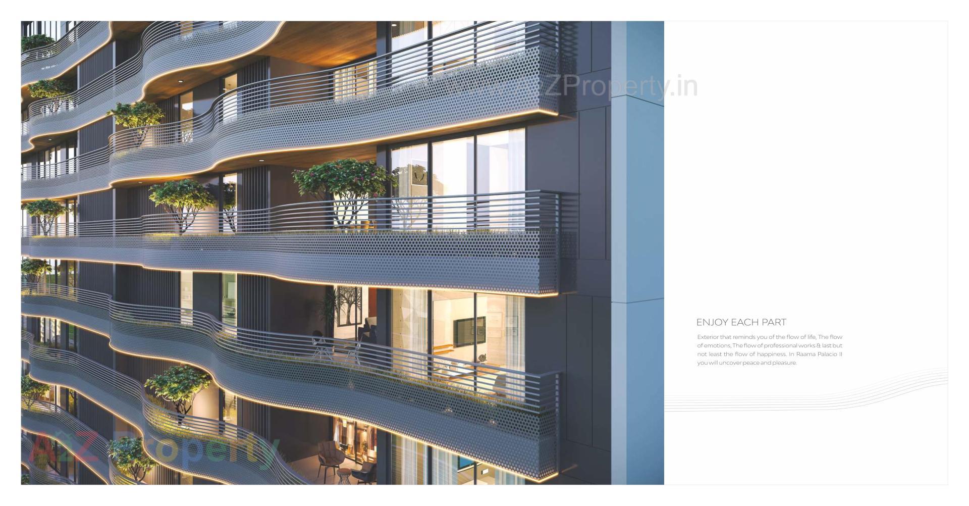 3D Elevation of real estate project Raama Palacio Ii located at Vadodara, Vadodara, Gujarat