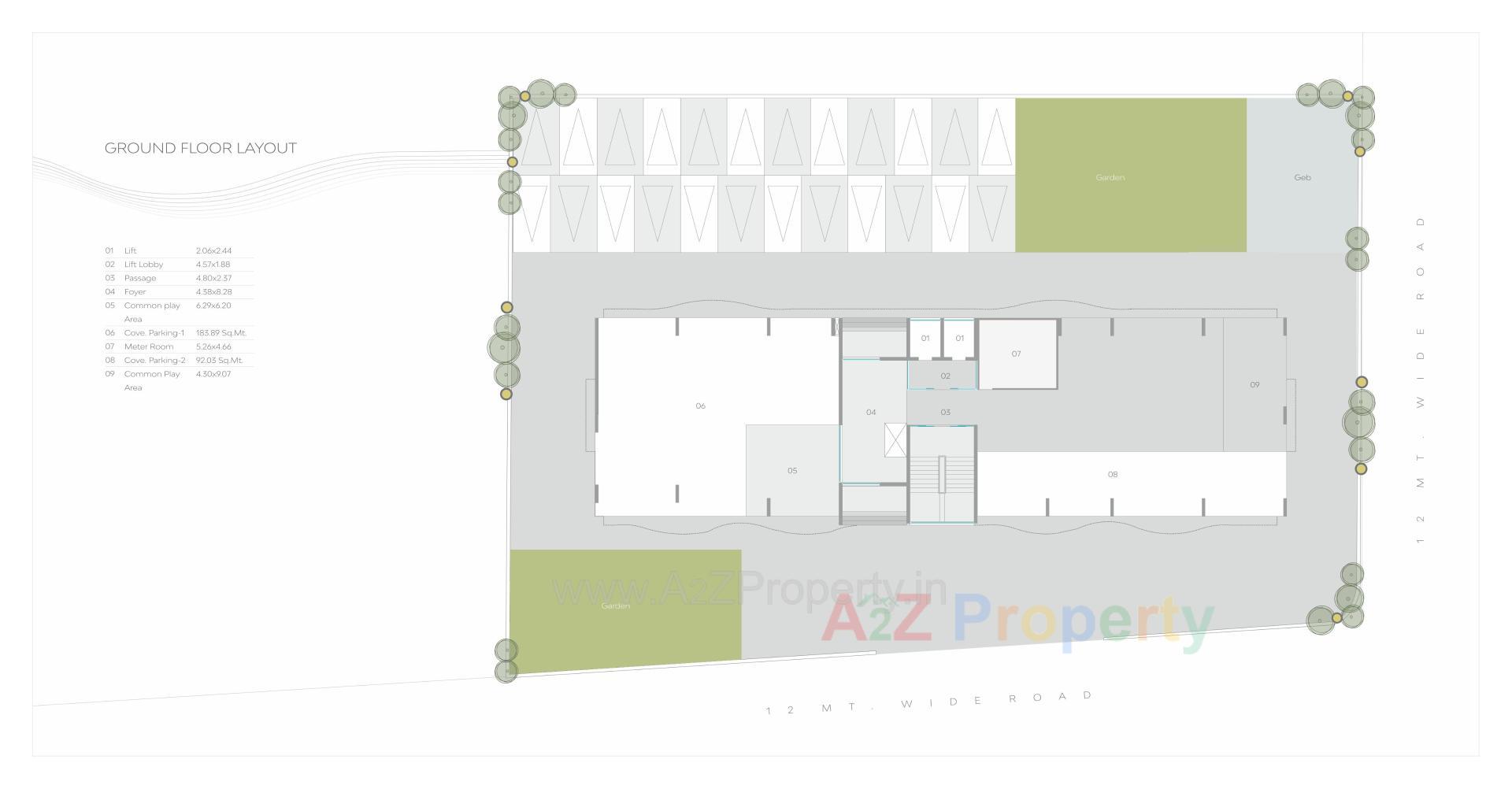Layout of real estate project Raama Palacio Ii located at Vadodara, Vadodara, Gujarat