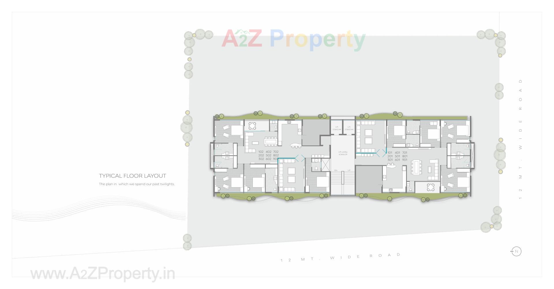 Layout of real estate project Raama Palacio Ii located at Vadodara, Vadodara, Gujarat