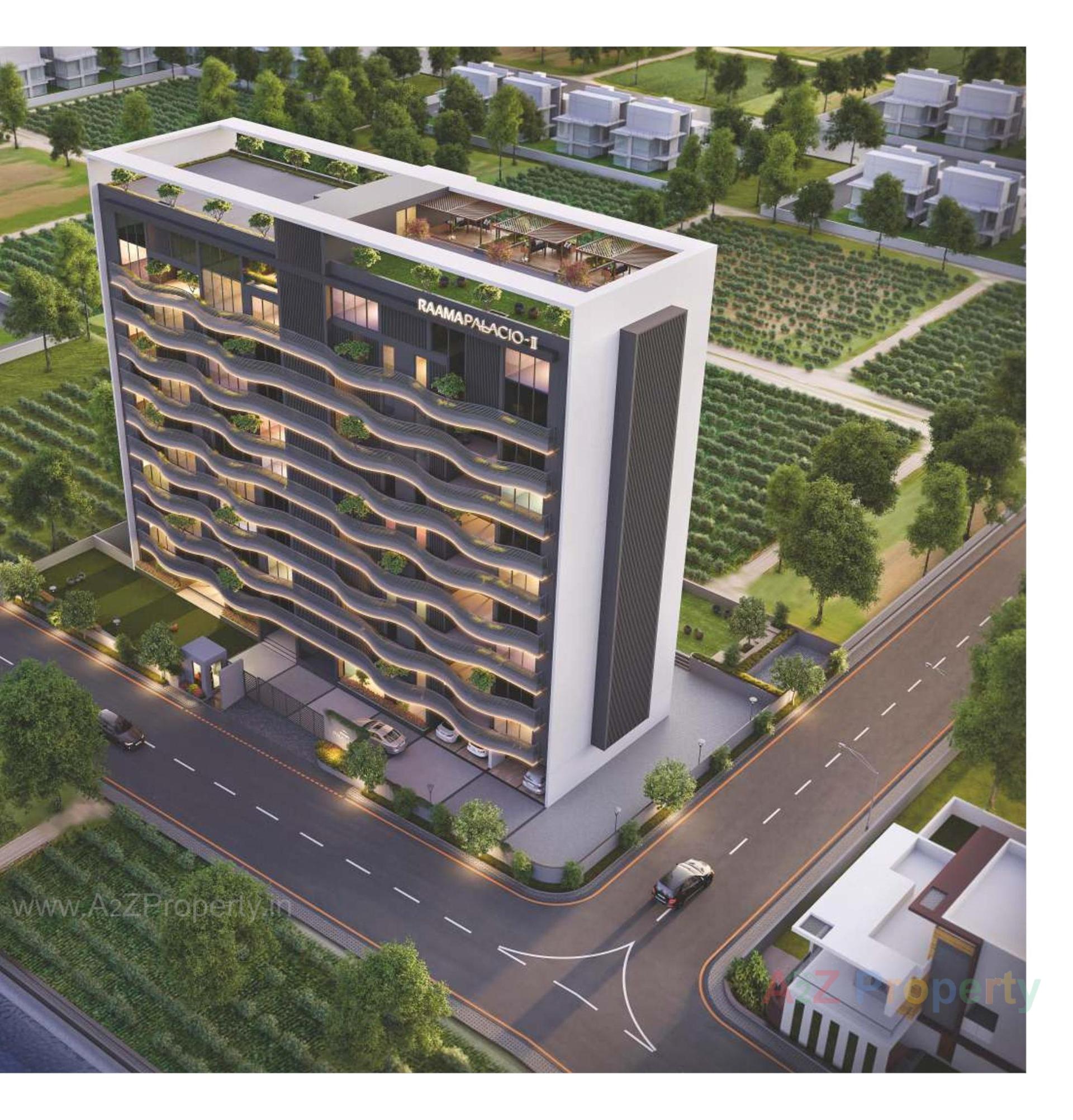 3D Elevation of real estate project Raama Palacio Ii located at Vadodara, Vadodara, Gujarat