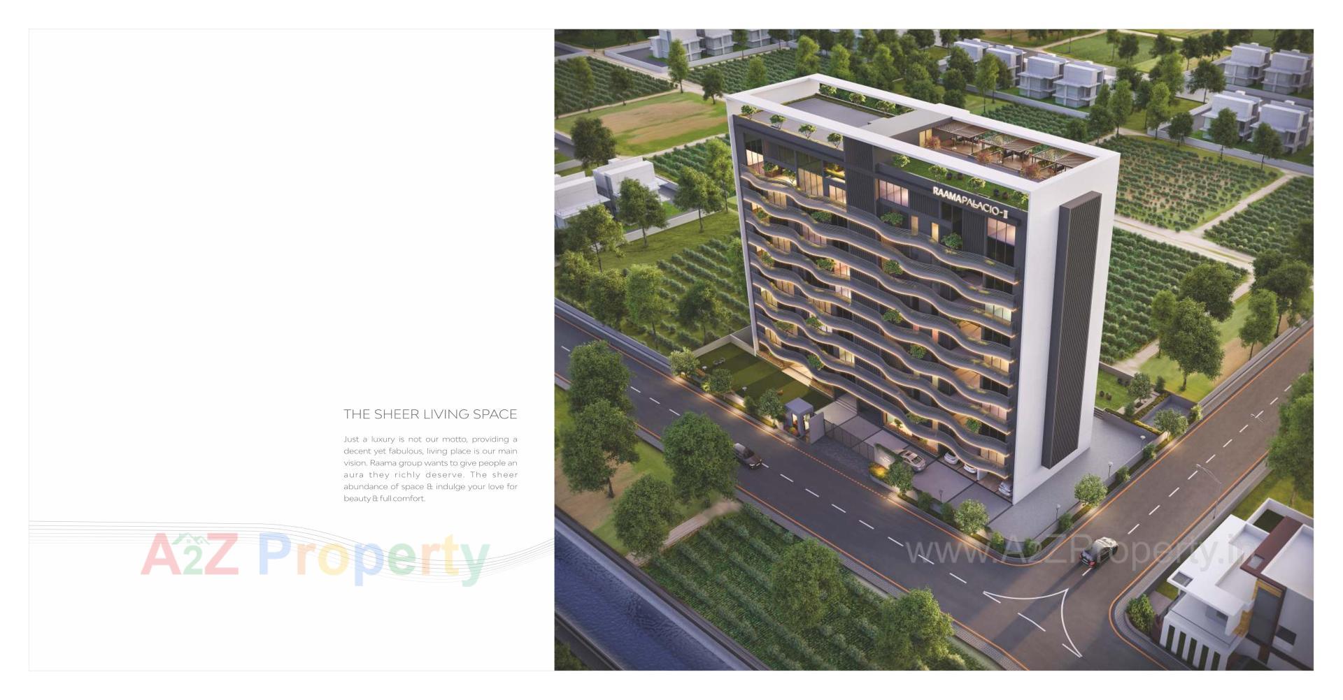 3D Elevation of real estate project Raama Palacio Ii located at Vadodara, Vadodara, Gujarat