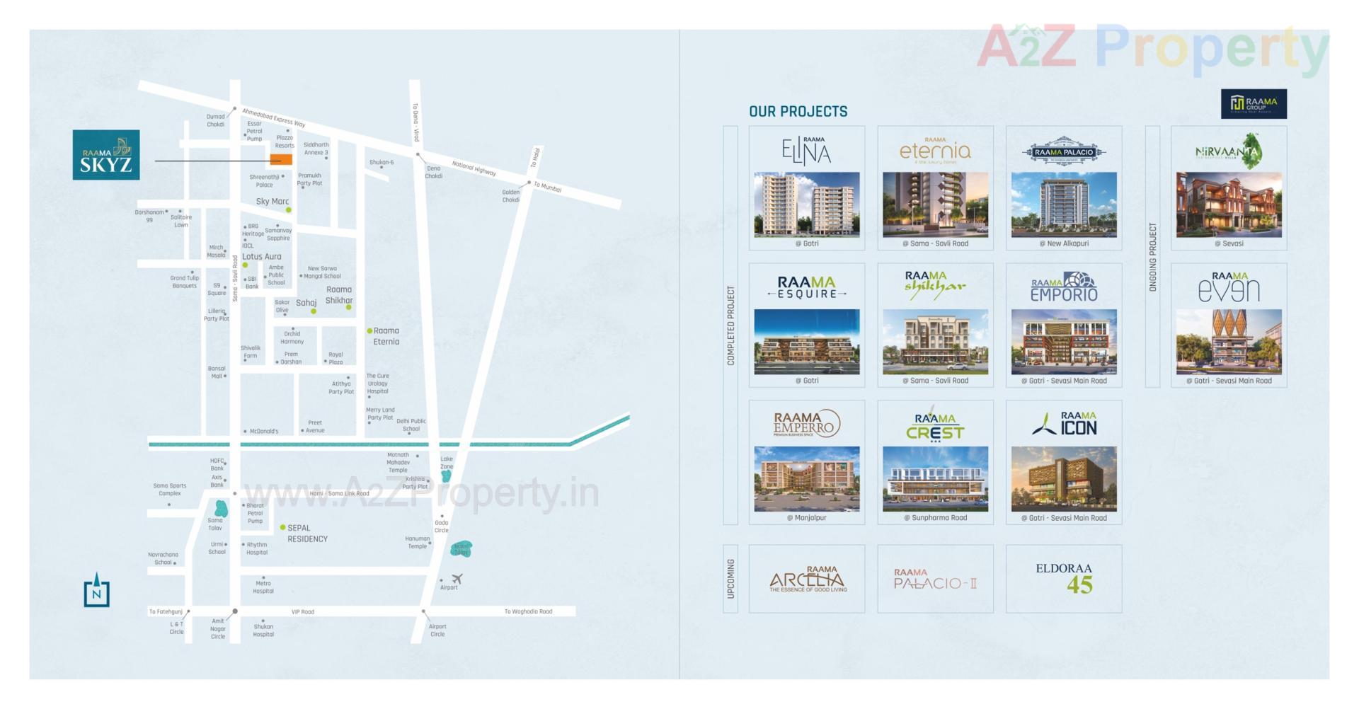  of real estate project Raama Skyz located at Vemali, Vadodara, Gujarat