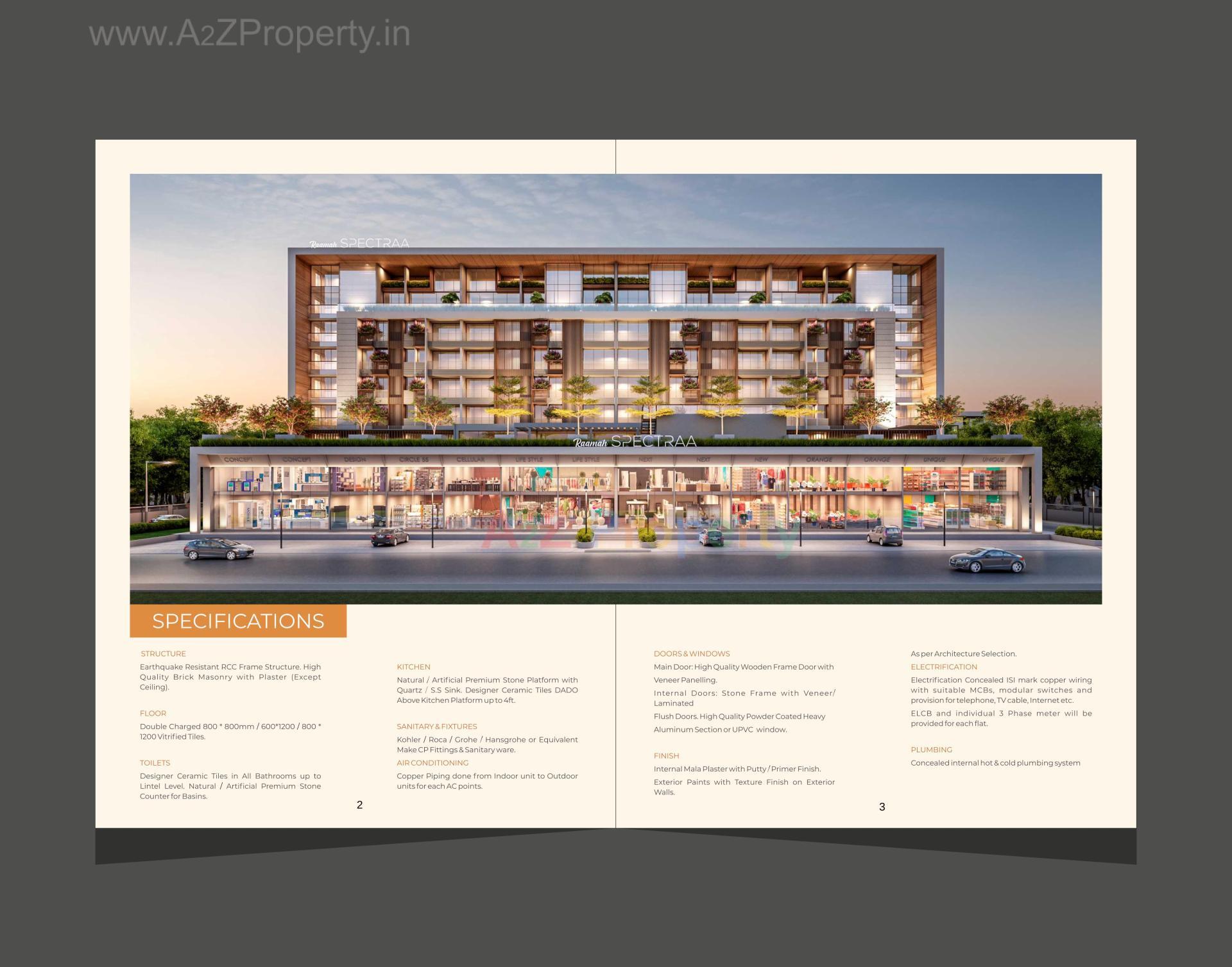  of real estate project Raamah Spectraa located at Kasba, Vadodara, Gujarat