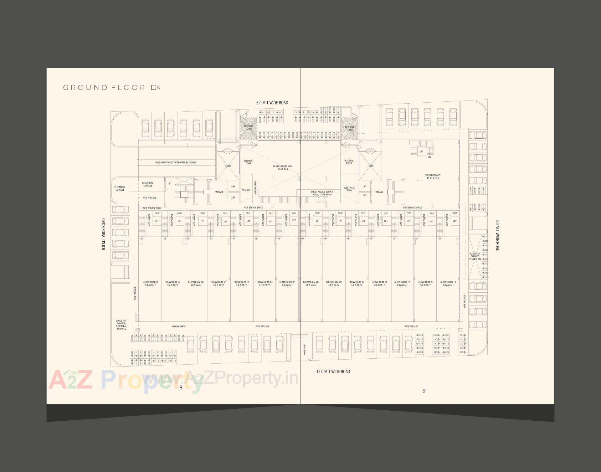 Layout of real estate project Raamah Spectraa located at Kasba, Vadodara, Gujarat