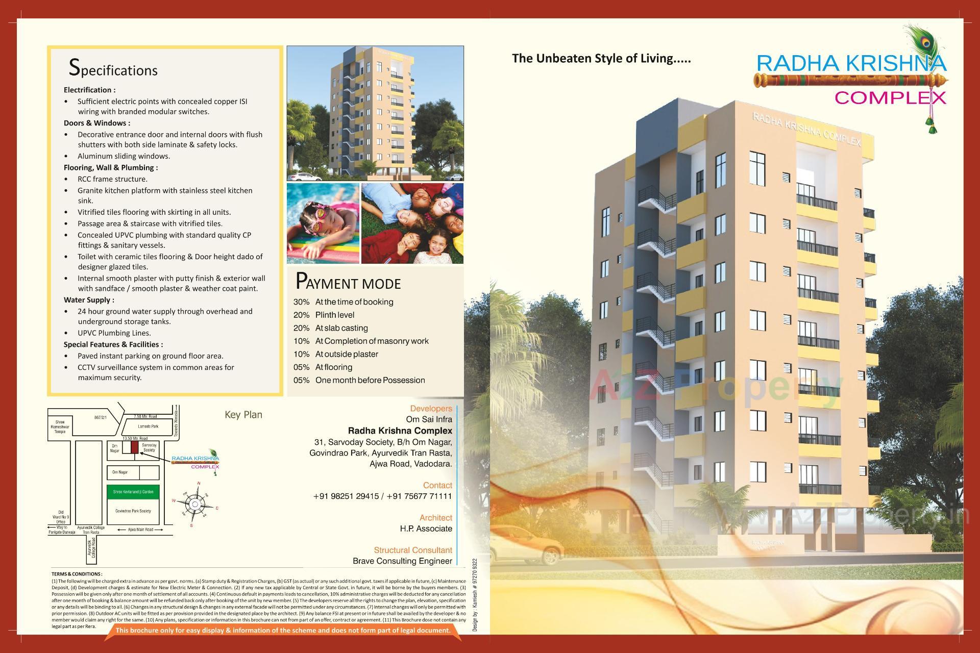  of real estate project Radha Krishna Complex located at Kasba, Vadodara, Gujarat