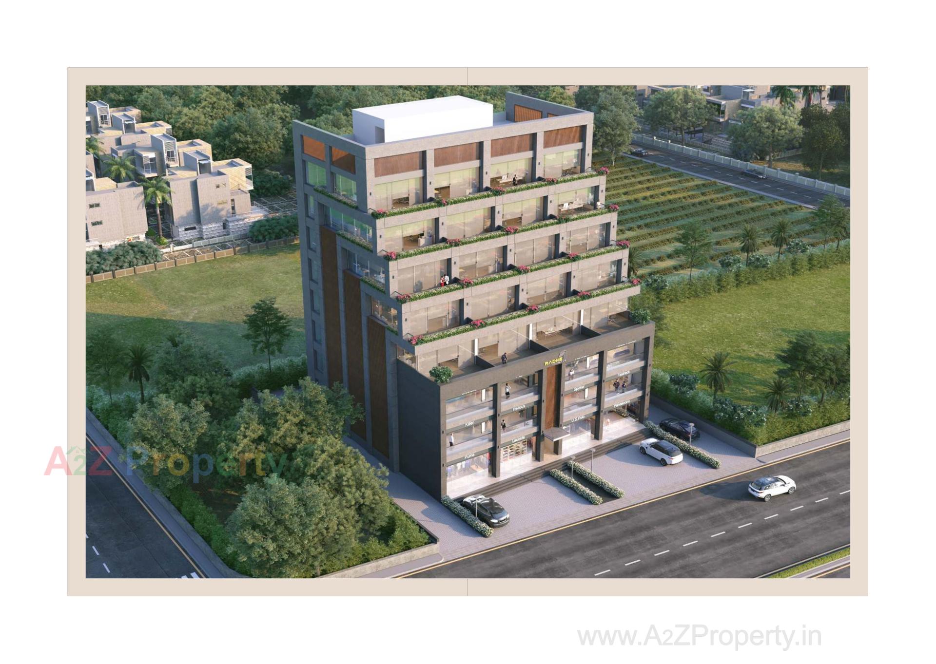 3D Elevation of real estate project Radhe Conclave located at Sevasi, Vadodara, Gujarat