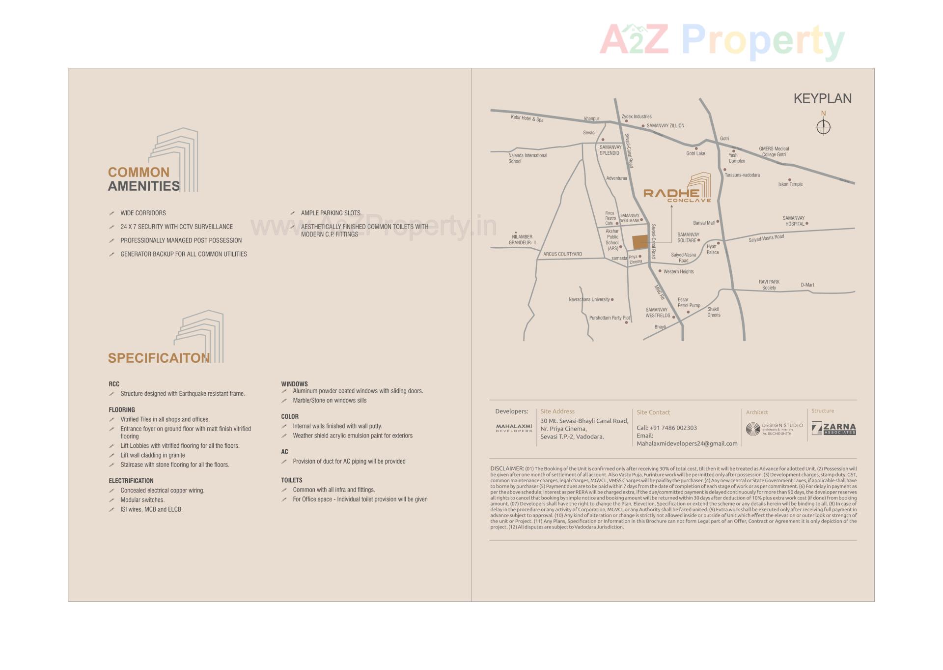  of real estate project Radhe Conclave located at Sevasi, Vadodara, Gujarat