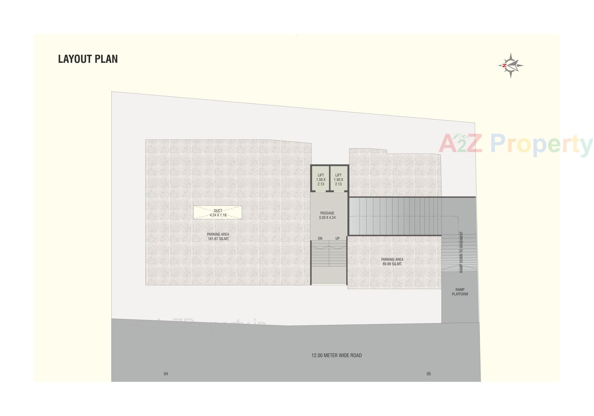 Layout of real estate project Radhe Darshan located at Gotri, Vadodara, Gujarat