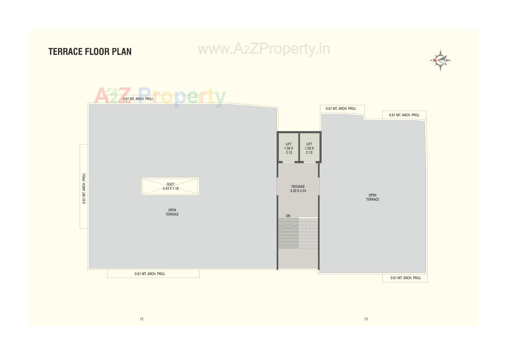 Layout of real estate project Radhe Darshan located at Gotri, Vadodara, Gujarat