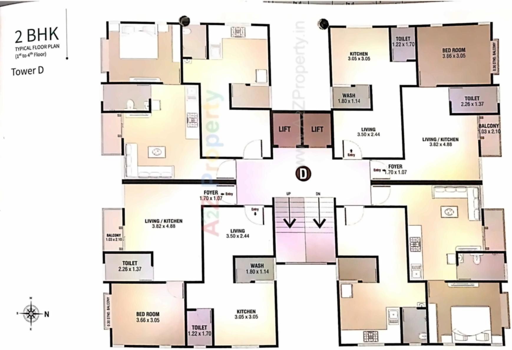 Layout of real estate project Radhe Ratnam located at Vadodara, Vadodara, Gujarat