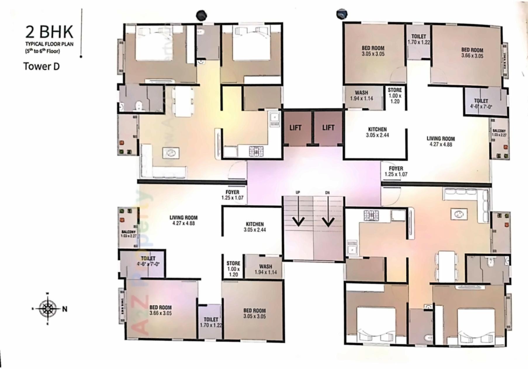 Layout of real estate project Radhe Ratnam located at Vadodara, Vadodara, Gujarat