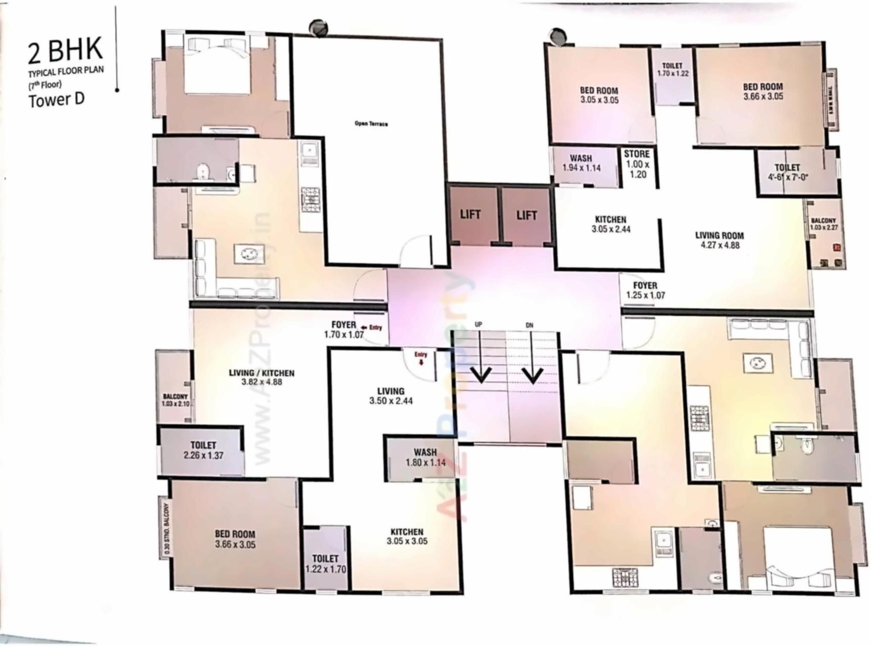 Layout of real estate project Radhe Ratnam located at Vadodara, Vadodara, Gujarat