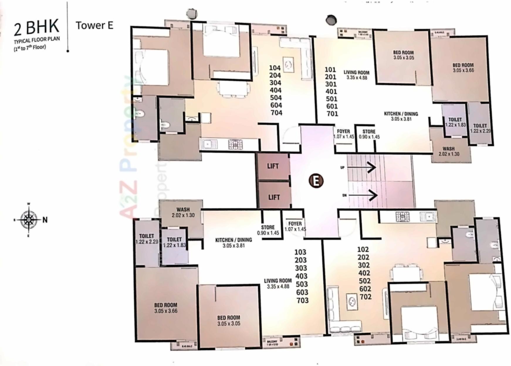 Layout of real estate project Radhe Ratnam located at Vadodara, Vadodara, Gujarat