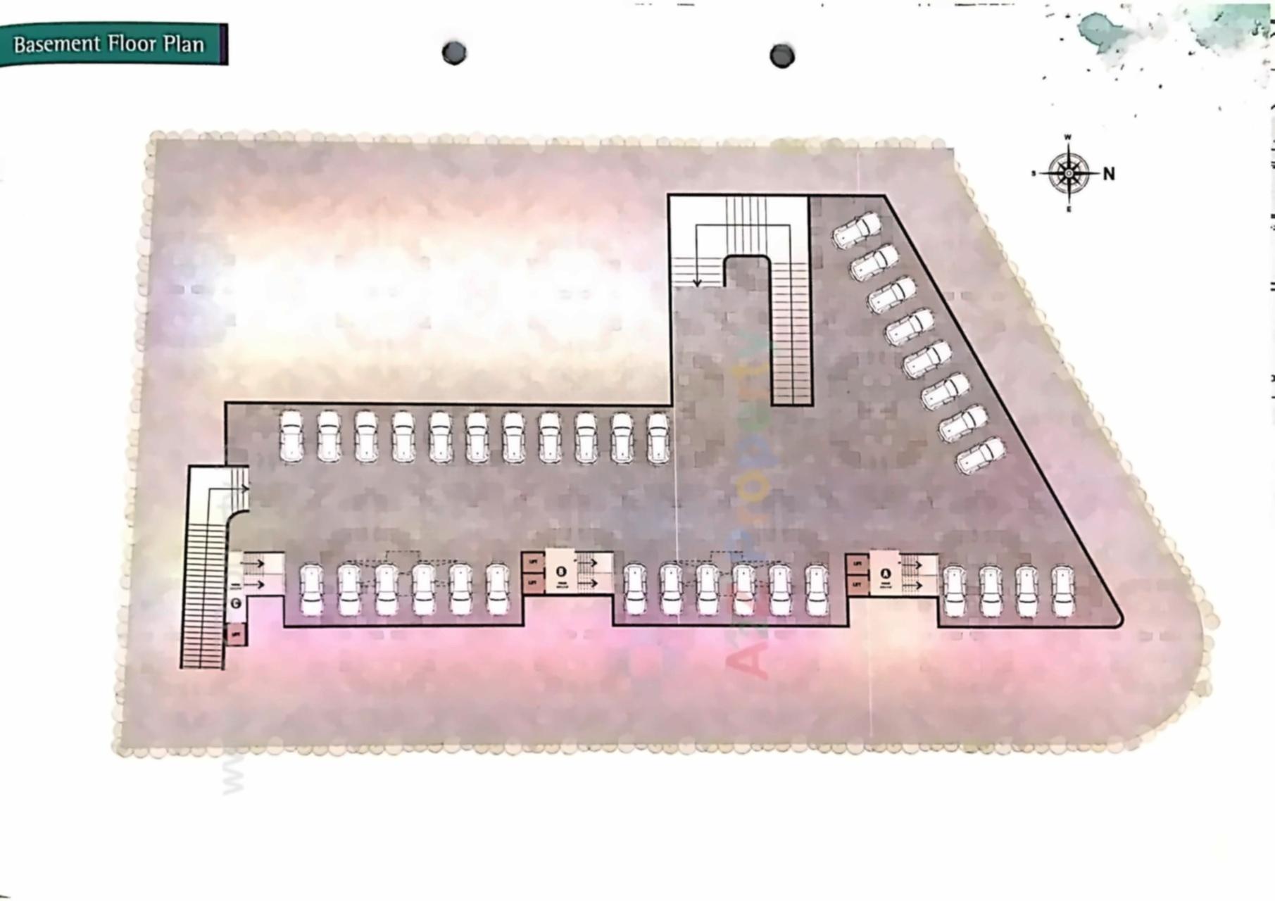 Layout of real estate project Radhe Ratnam located at Vadodara, Vadodara, Gujarat