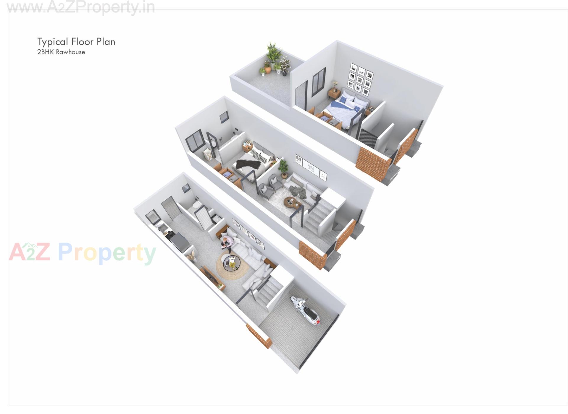 Layout of real estate project Radhe Residency located at Karodia, Vadodara, Gujarat