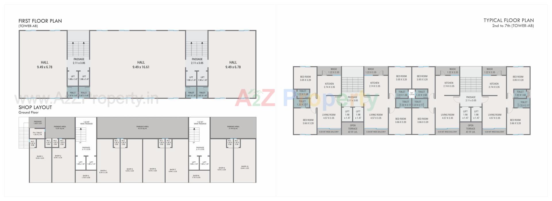 Layout of real estate project Radhe Residency located at Karodia, Vadodara, Gujarat