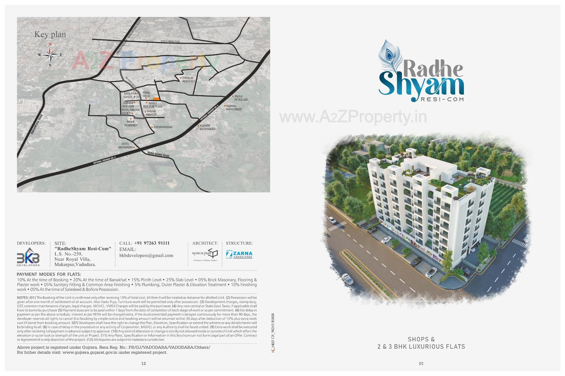 of real estate project Radhe Shyam Resi Com located at Makarpura, Vadodara, Gujarat