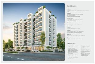 Elevation of real estate project Radhe Shyam Resi Com located at Makarpura, Vadodara, Gujarat