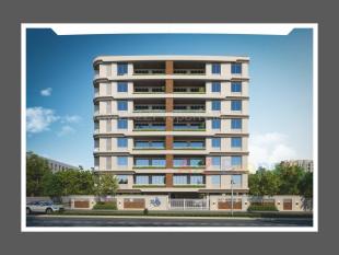 Elevation of real estate project Radhe Shyam Residency located at Gotri, Vadodara, Gujarat