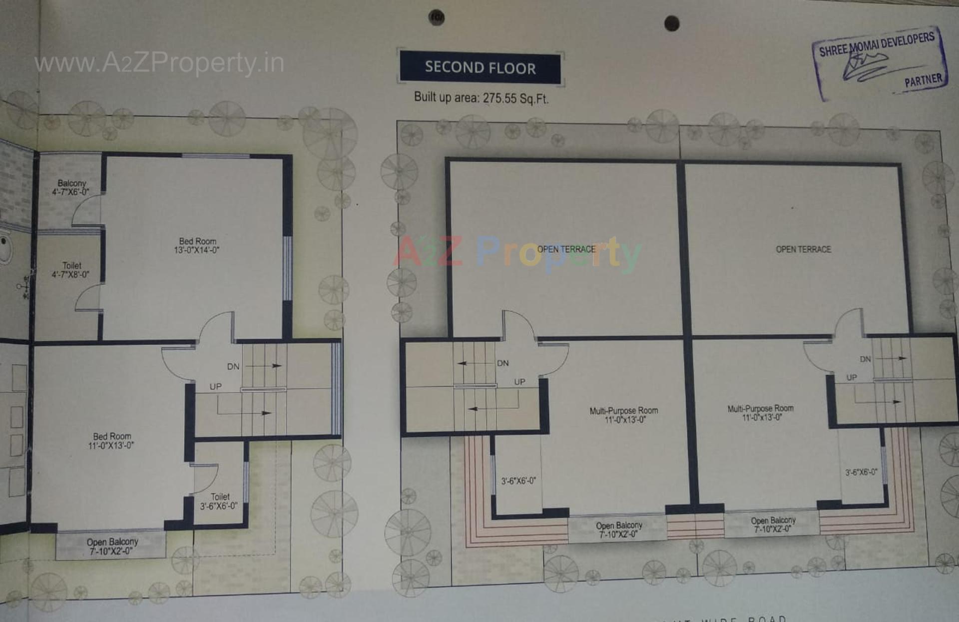 Layout of real estate project Radhe Villa located at Pavlepur, Vadodara, Gujarat