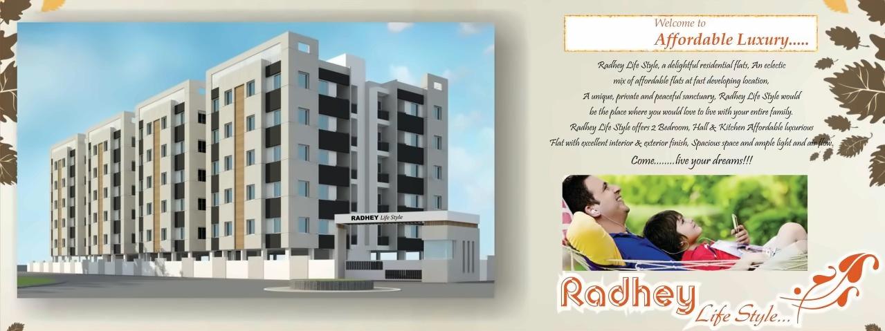 3D Elevation of real estate project Radhey Life Style located at Koyli, Vadodara, Gujarat
