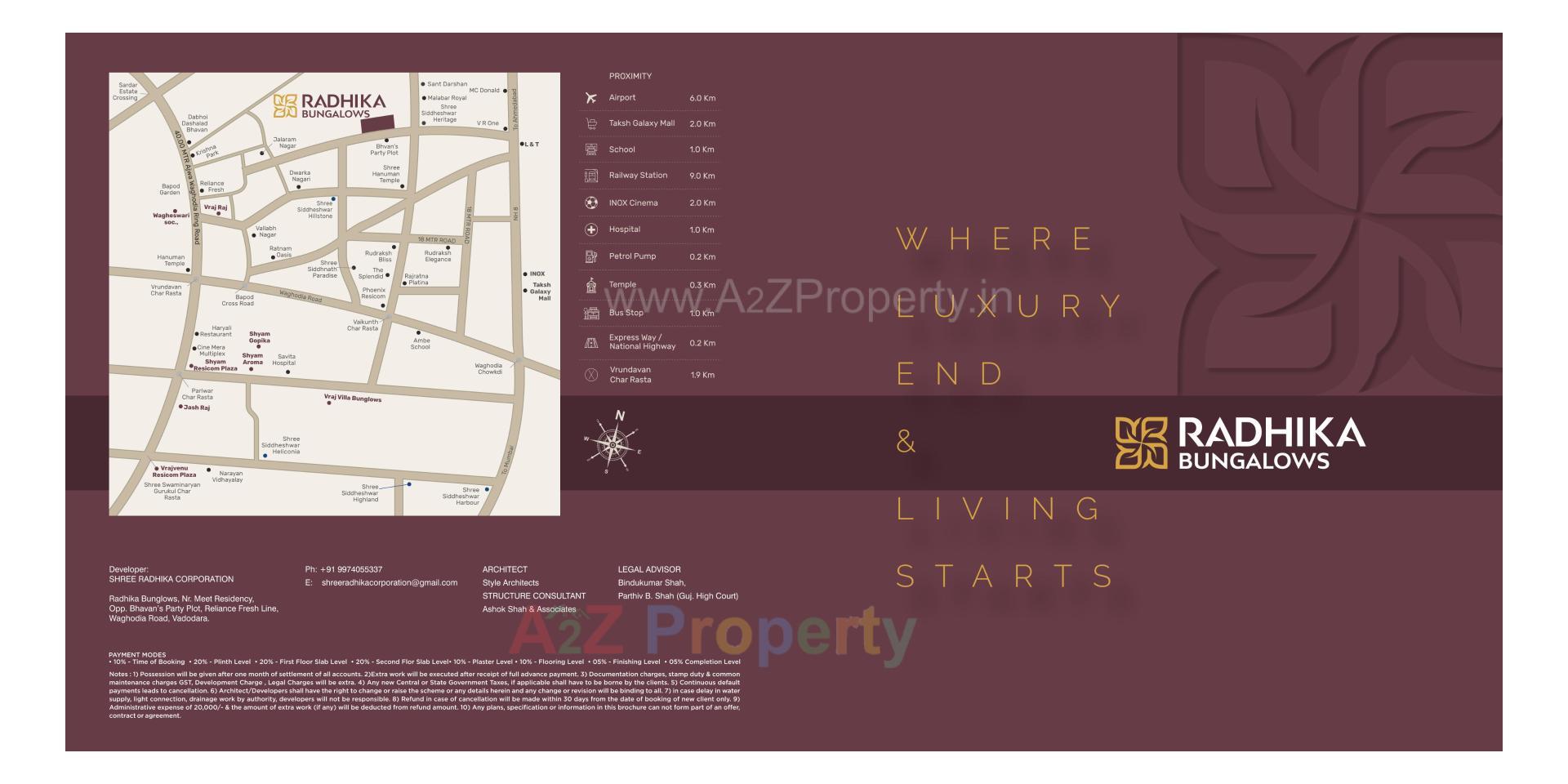  of real estate project Radhika Bunglows located at Bapod, Vadodara, Gujarat