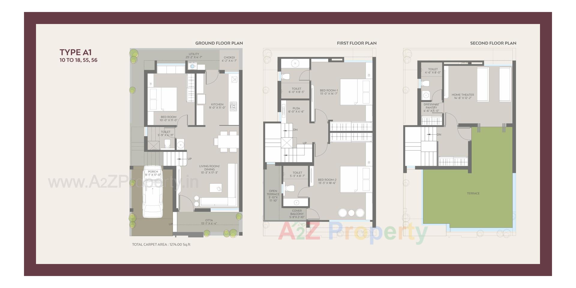 Layout of real estate project Radhika Bunglows located at Bapod, Vadodara, Gujarat