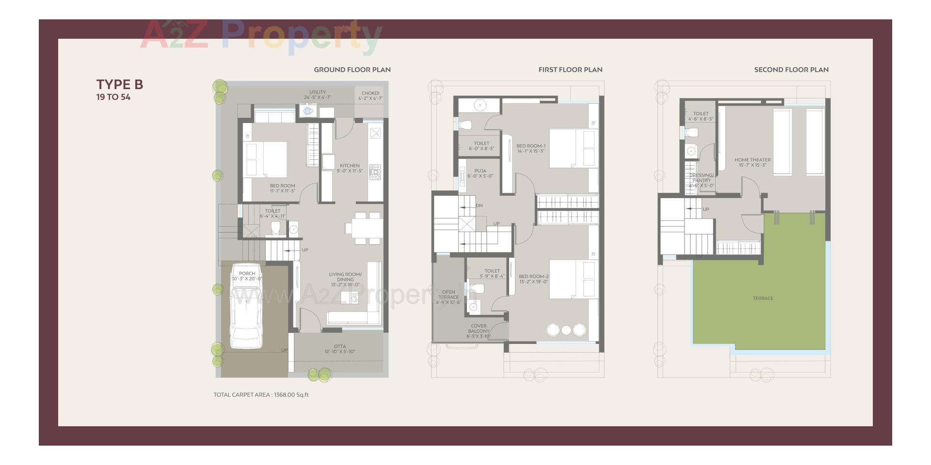 Layout of real estate project Radhika Bunglows located at Bapod, Vadodara, Gujarat