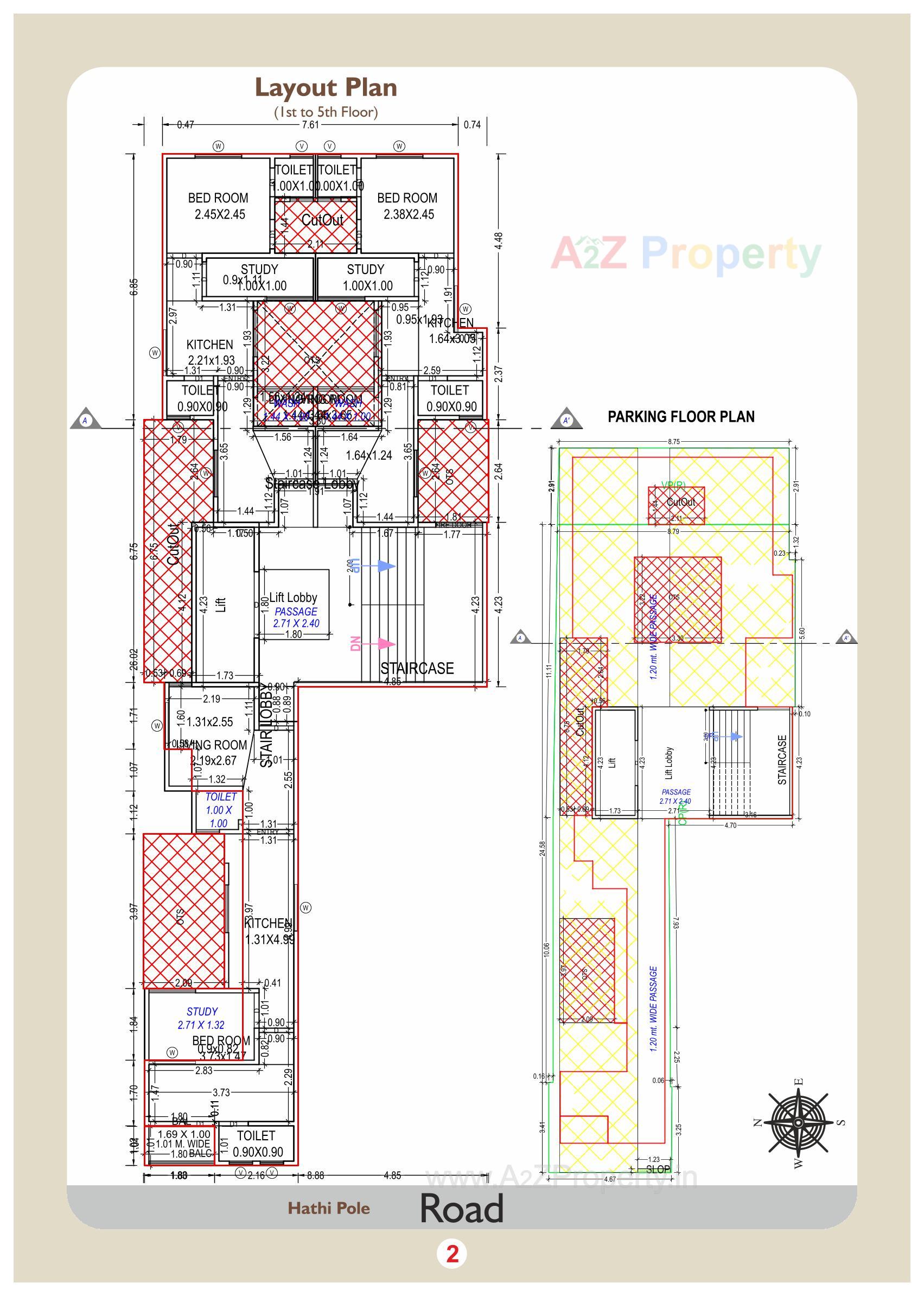 Layout of real estate project Radhika located at Vadodara, Vadodara, Gujarat