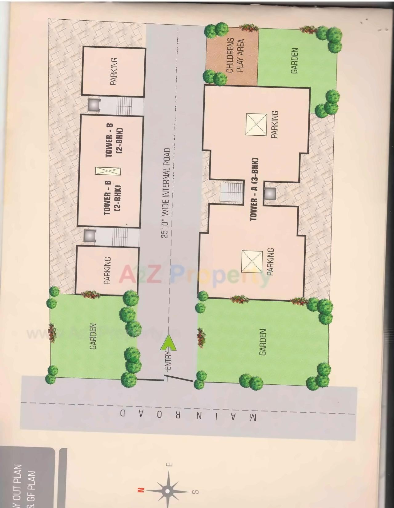 Layout of real estate project Rafiya Park Residency located at Kasba, Vadodara, Gujarat