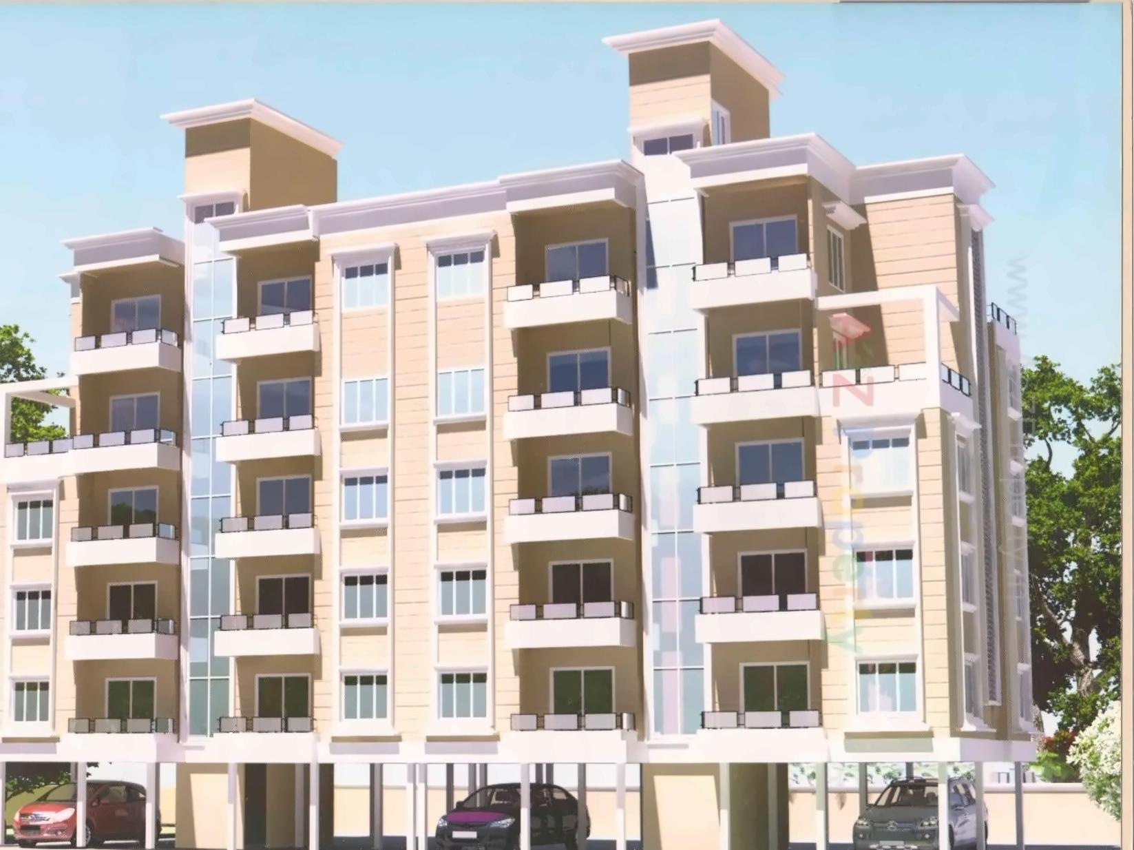 3D Elevation of real estate project Rafiya Park Residency located at Kasba, Vadodara, Gujarat