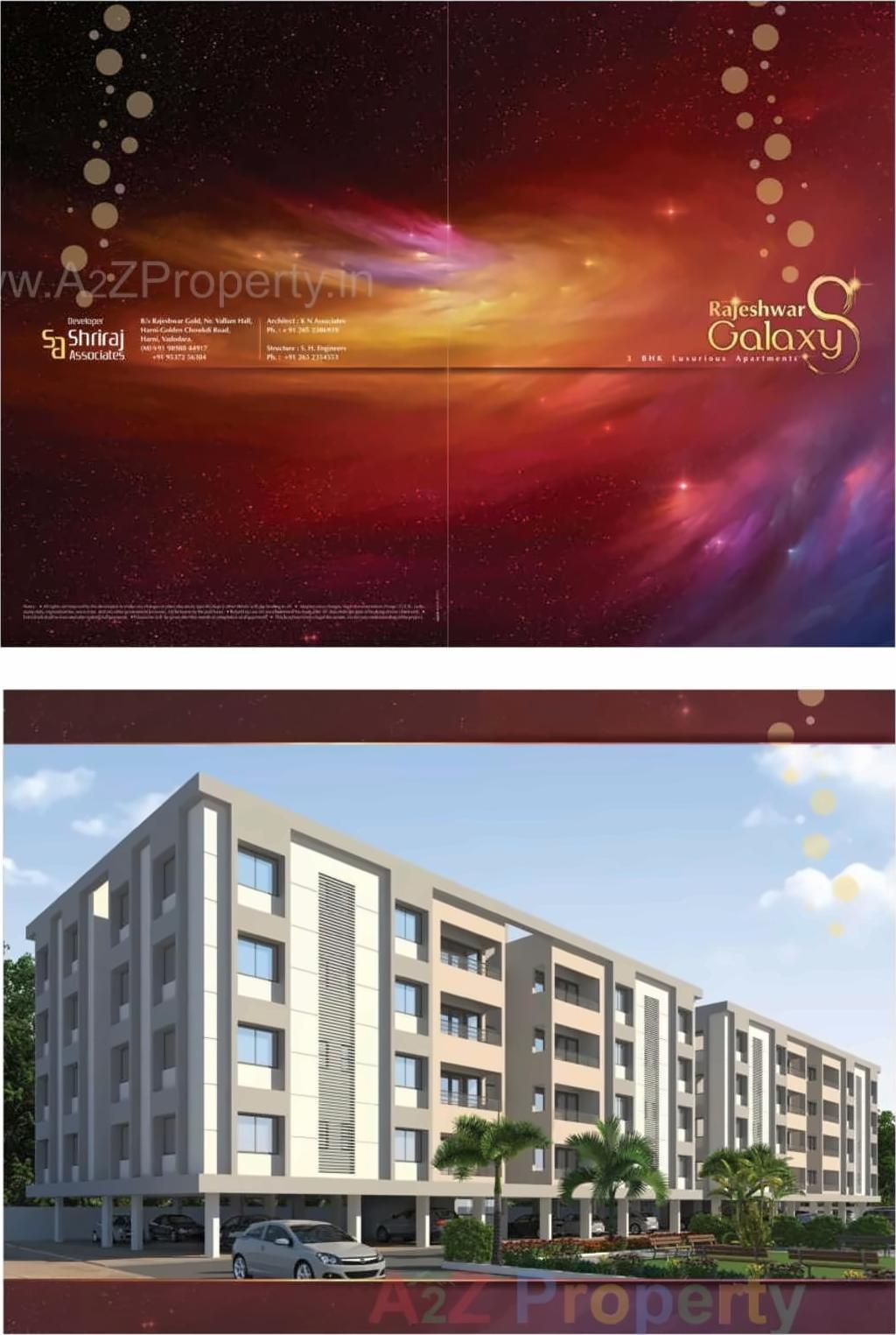 3D Elevation of real estate project Rajeshwar Galaxy located at Harni, Vadodara, Gujarat