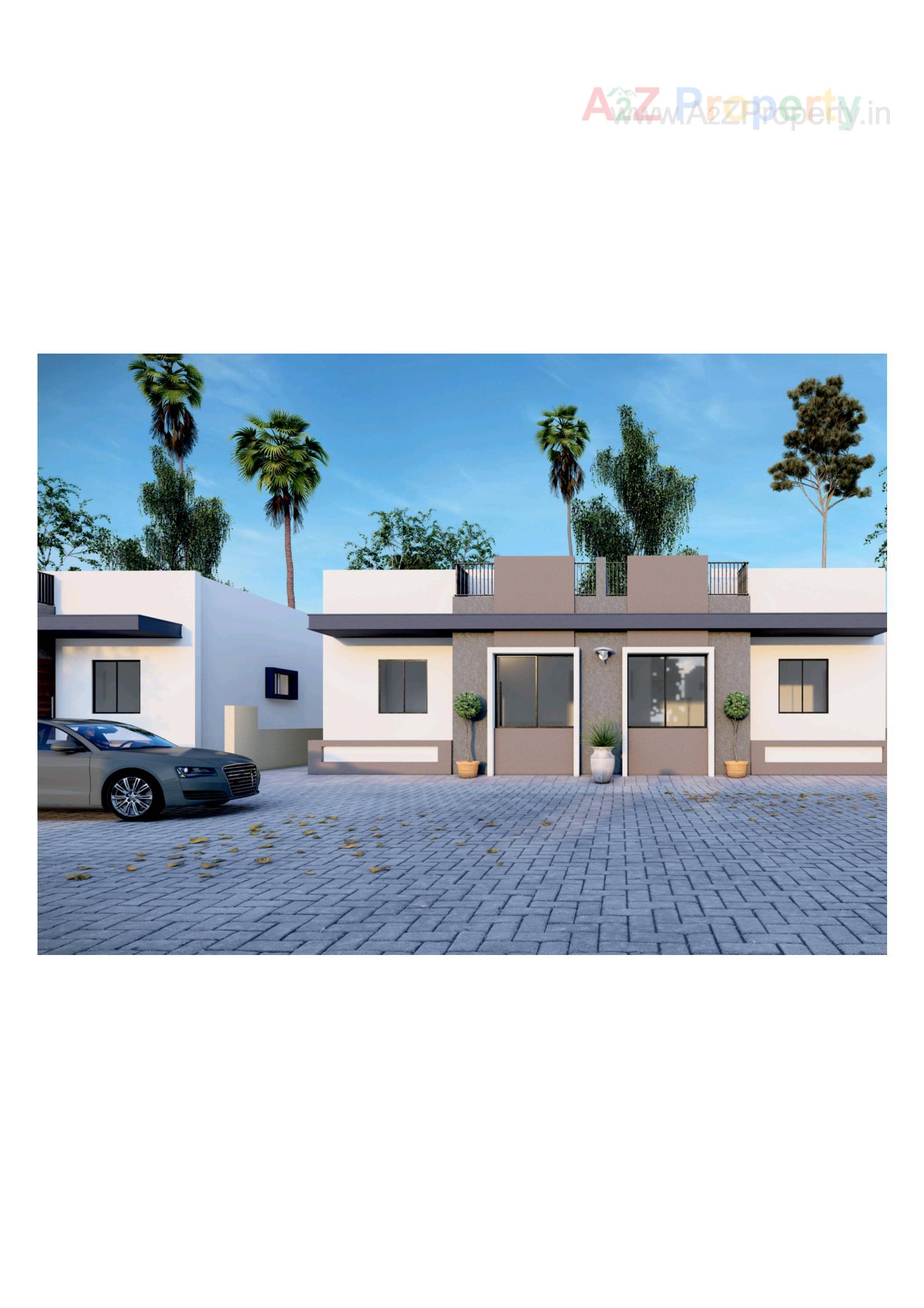3D Elevation of real estate project Rajipo Residency located at Karjan, Vadodara, Gujarat