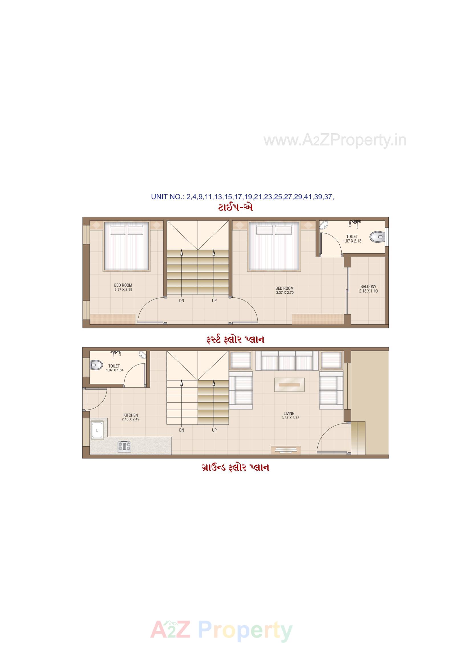 Layout of real estate project Rajipo Residency located at Karjan, Vadodara, Gujarat