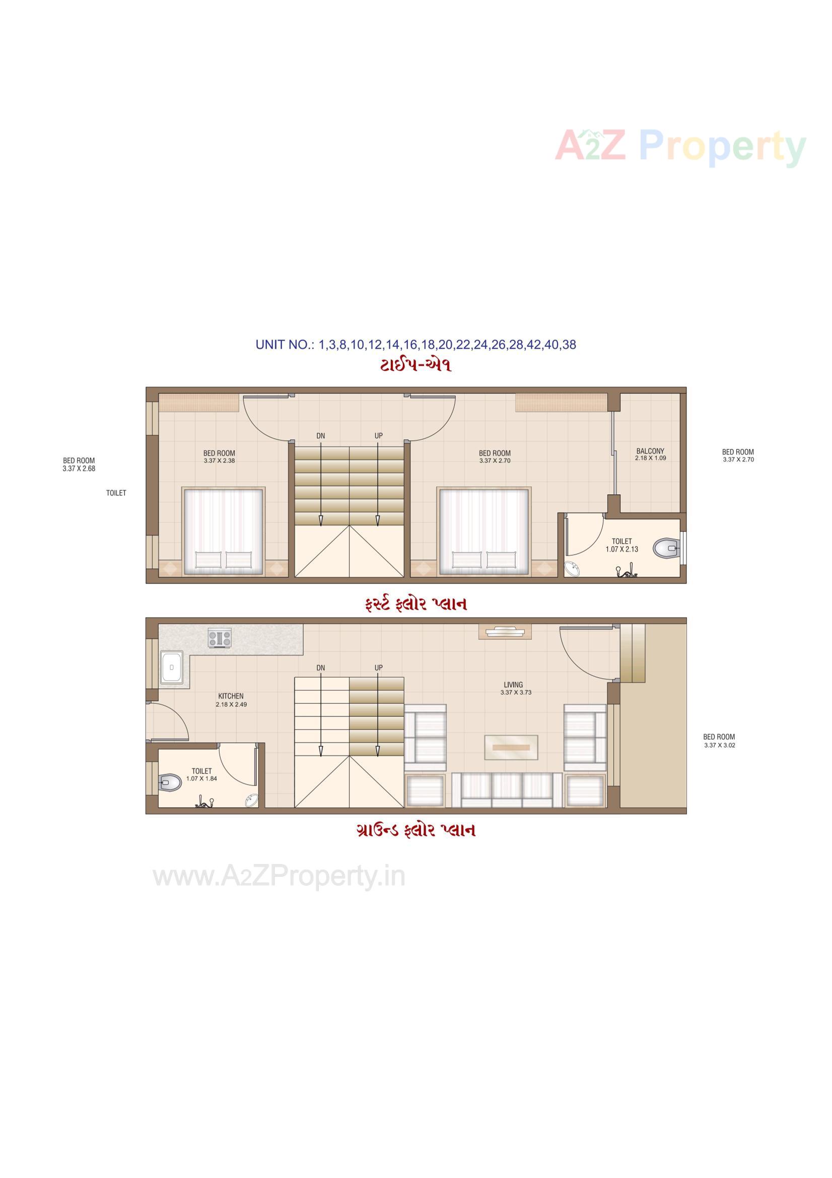 Layout of real estate project Rajipo Residency located at Karjan, Vadodara, Gujarat
